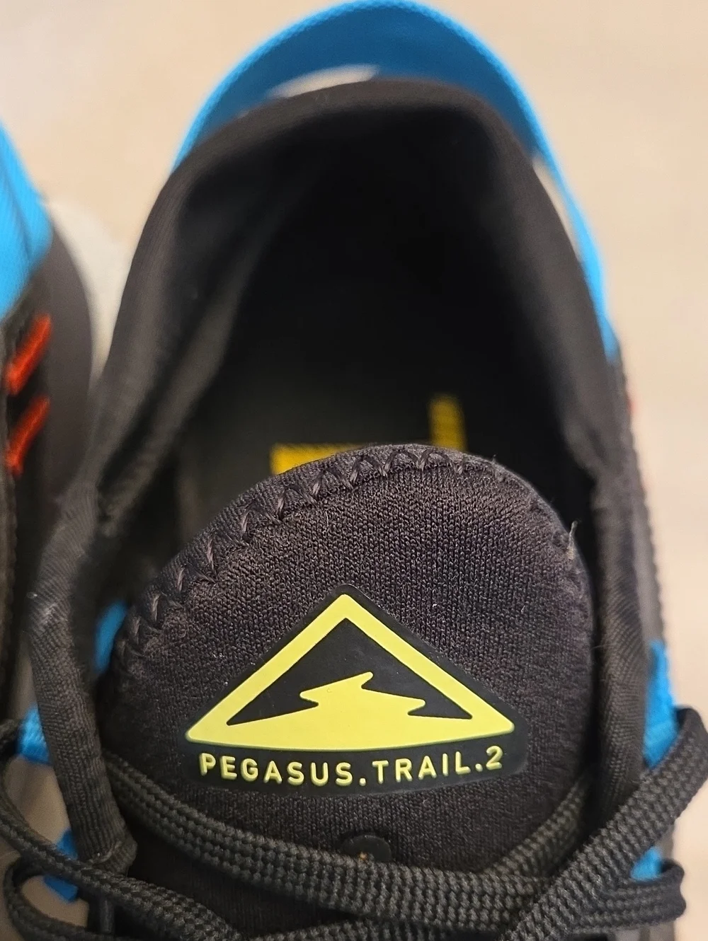 Immaculate Nike Pegasus Trial 2, Size 10.5, Black & Gold